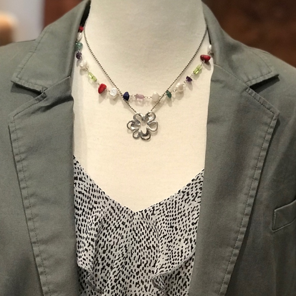 Silpada Flower Pendent Necklace